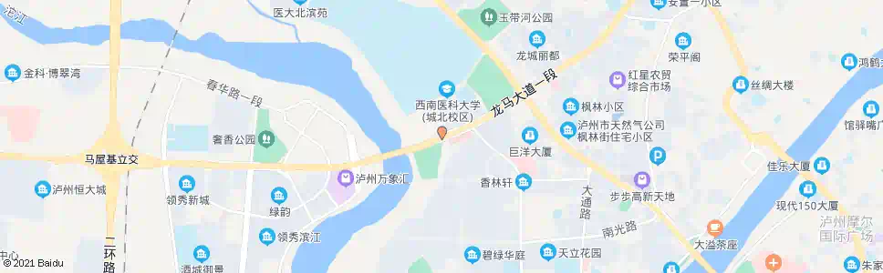 泸州沱江三桥东_公交站地图_泸州公交_妙搜公交查询2025