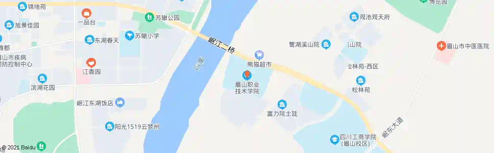 眉山职业技术学院_公交站地图_眉山公交_妙搜公交查询2025