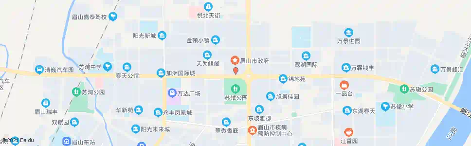 眉山市三医院_公交站地图_眉山公交_妙搜公交查询2025