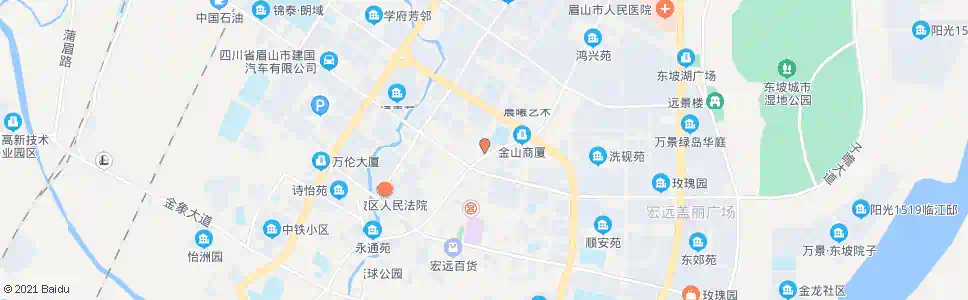 眉山时代广场_公交站地图_眉山公交_妙搜公交查询2025