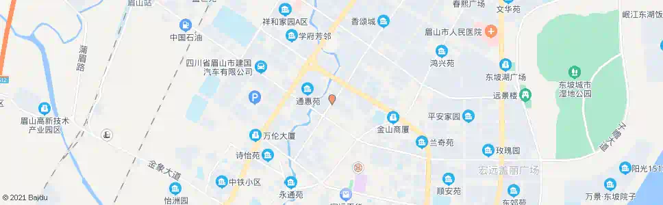 眉山杭州路中段_公交站地图_眉山公交_妙搜公交查询2025