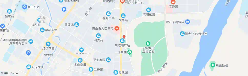眉山川港家居广场_公交站地图_眉山公交_妙搜公交查询2025