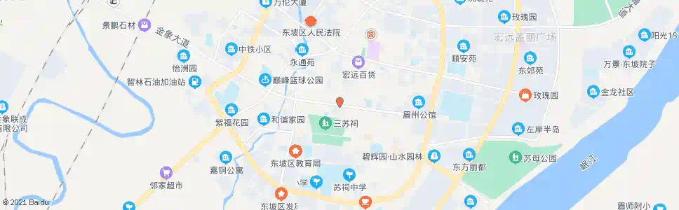眉山下西街_公交站地图_眉山公交_妙搜公交查询2025