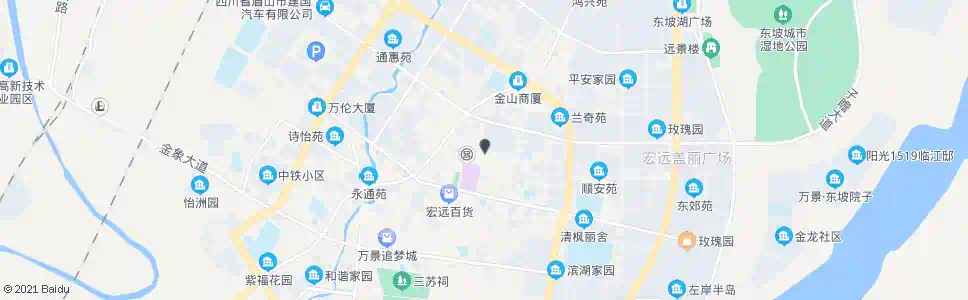 眉山金鑫街_公交站地图_眉山公交_妙搜公交查询2025