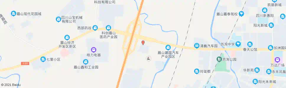 眉山广州本田恒富店_公交站地图_眉山公交_妙搜公交查询2025