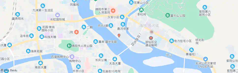 绵阳盛和枫景_公交站地图_绵阳公交_妙搜公交查询2025