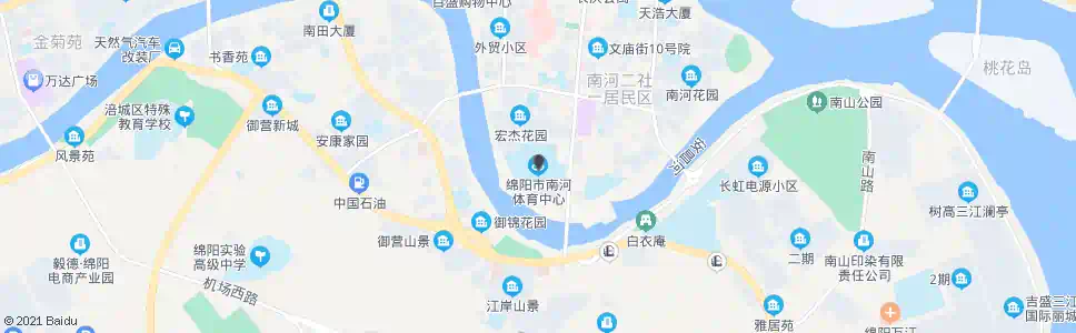 绵阳南河体育中心_公交站地图_绵阳公交_妙搜公交查询2025