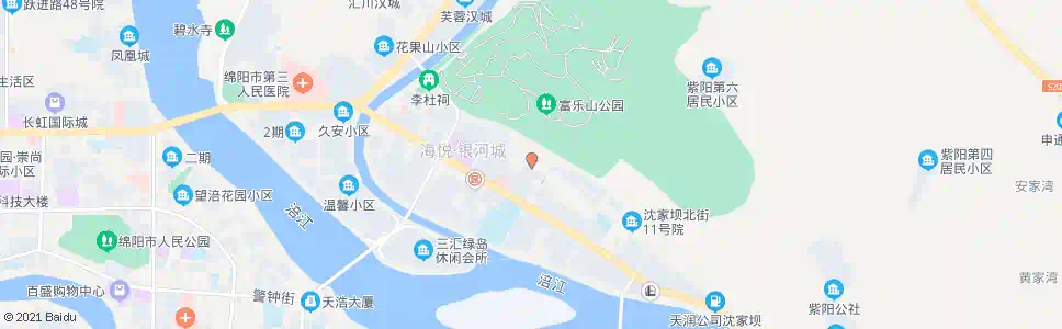 绵阳富乐综合市场_公交站地图_绵阳公交_妙搜公交查询2025