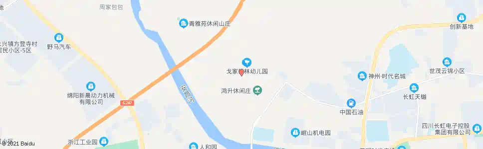 绵阳戈家庙村二社_公交站地图_绵阳公交_妙搜公交查询2025