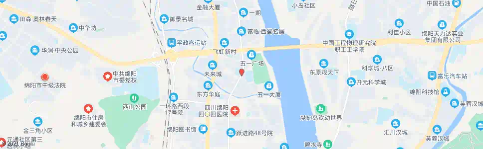 绵阳五一名都_公交站地图_绵阳公交_妙搜公交查询2025