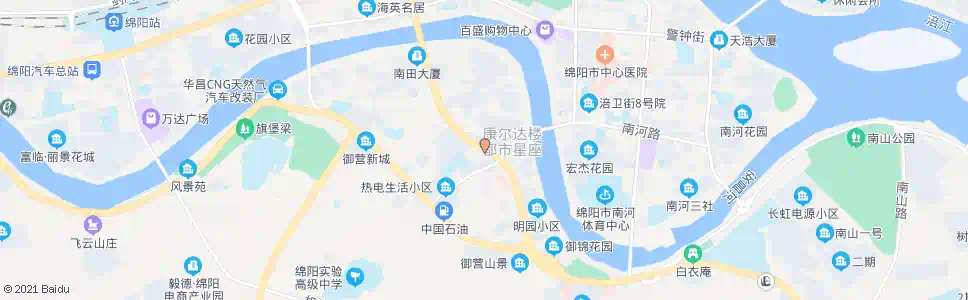 绵阳饮马大桥_公交站地图_绵阳公交_妙搜公交查询2025