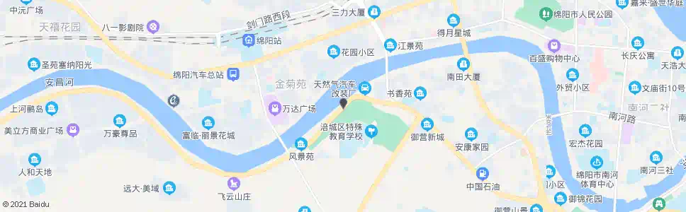 绵阳洞天公园_公交站地图_绵阳公交_妙搜公交查询2025