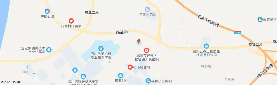 绵阳绵阳十九中_公交站地图_绵阳公交_妙搜公交查询2025