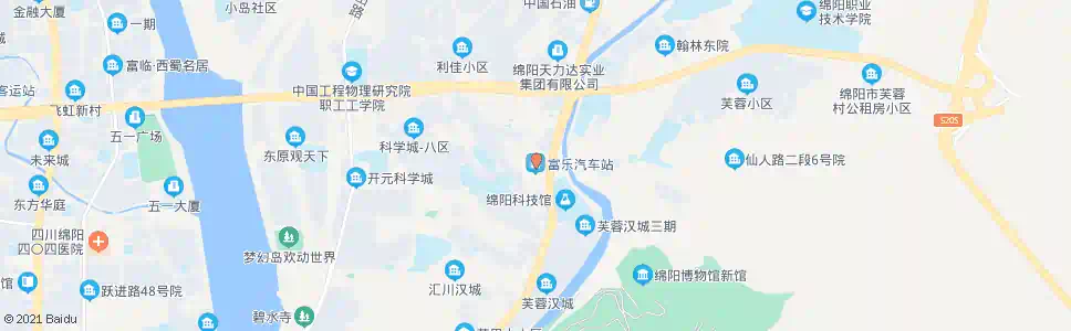 绵阳富乐客运站_公交站地图_绵阳公交_妙搜公交查询2025