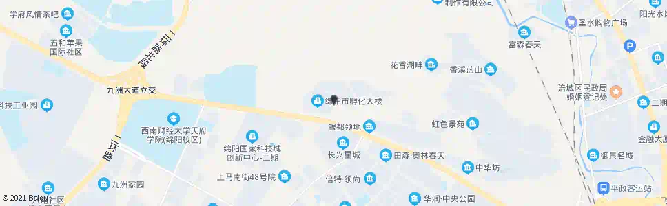 绵阳科创园教育园区1号站_公交站地图_绵阳公交_妙搜公交查询2025