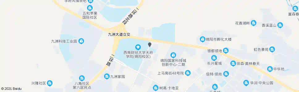 绵阳天府学院_公交站地图_绵阳公交_妙搜公交查询2025