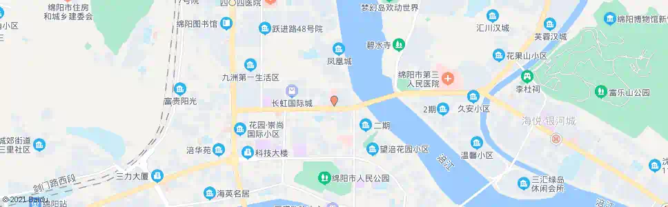 绵阳市人民医院_公交站地图_绵阳公交_妙搜公交查询2025