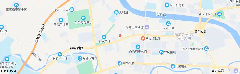 绵阳新桥(兴亚路)_公交站地图_绵阳公交_妙搜公交查询2025
