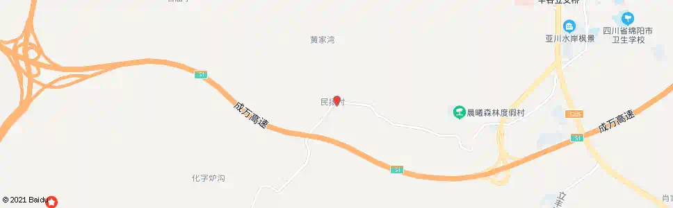 绵阳南涯庙_公交站地图_绵阳公交_妙搜公交查询2025