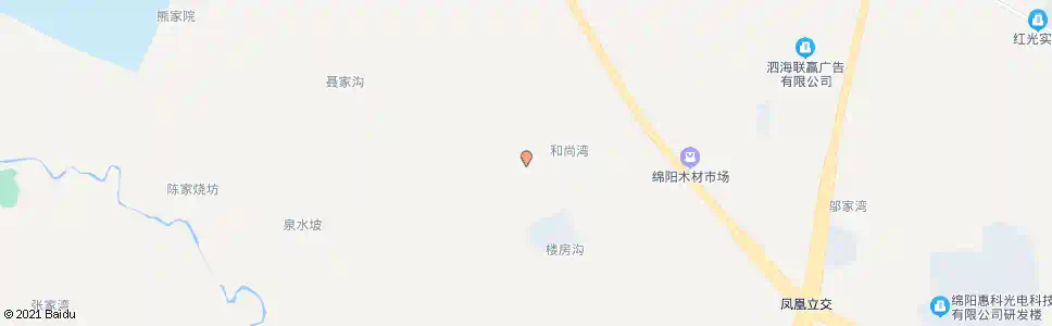 绵阳楼房村一社_公交站地图_绵阳公交_妙搜公交查询2025