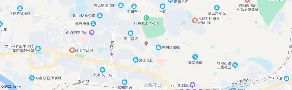 绵阳双碑东街北段_公交站地图_绵阳公交_妙搜公交查询2025