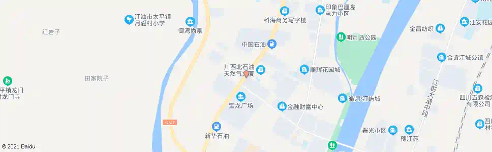 绵阳中石油公司_公交站地图_绵阳公交_妙搜公交查询2025