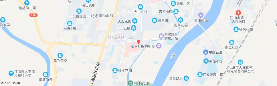 绵阳九零三医院_公交站地图_绵阳公交_妙搜公交查询2025