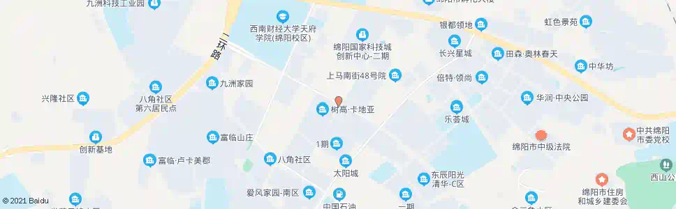 绵阳创业大道路口_公交站地图_绵阳公交_妙搜公交查询2025