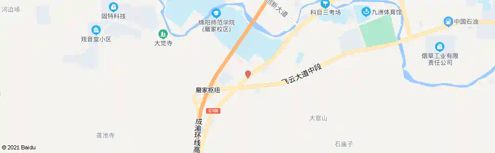 绵阳黄连嘴_公交站地图_绵阳公交_妙搜公交查询2025