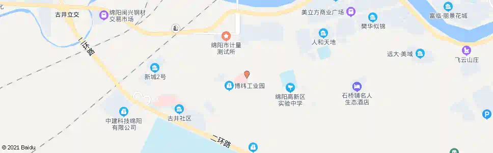 绵阳居民点西门_公交站地图_绵阳公交_妙搜公交查询2025