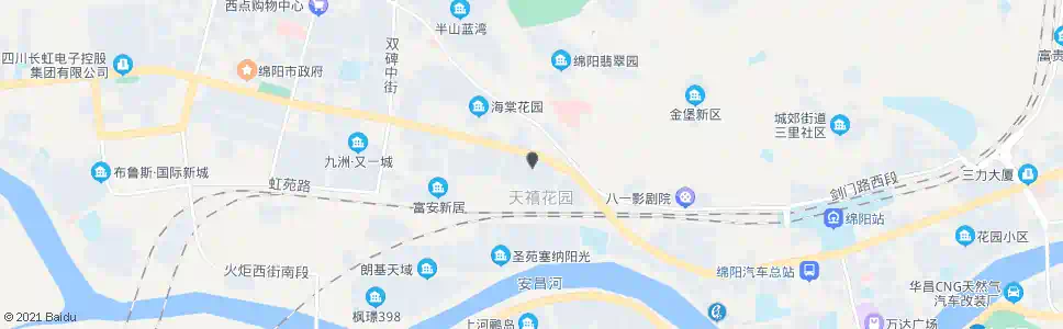 绵阳万向装饰建材城_公交站地图_绵阳公交_妙搜公交查询2025
