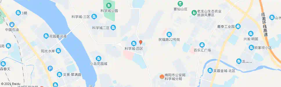 绵阳科学城九区_公交站地图_绵阳公交_妙搜公交查询2025
