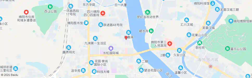 绵阳九州花苑_公交站地图_绵阳公交_妙搜公交查询2025