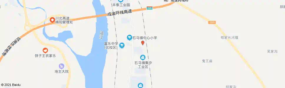 绵阳石马市场_公交站地图_绵阳公交_妙搜公交查询2025