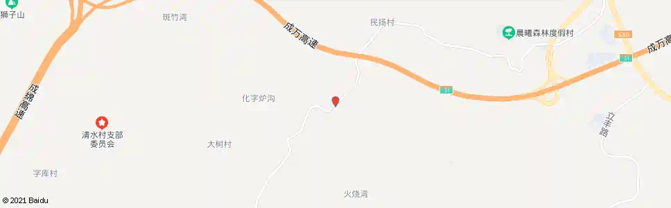 绵阳火烧湾_公交站地图_绵阳公交_妙搜公交查询2025