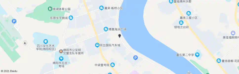 绵阳嘉来涪滨印象_公交站地图_绵阳公交_妙搜公交查询2025