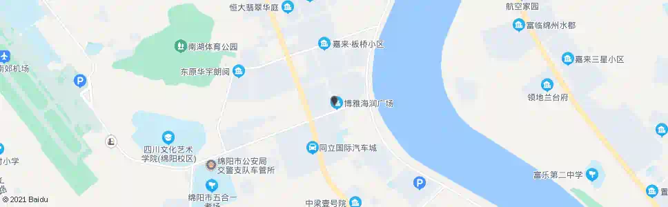 绵阳红桥西路中段_公交站地图_绵阳公交_妙搜公交查询2025