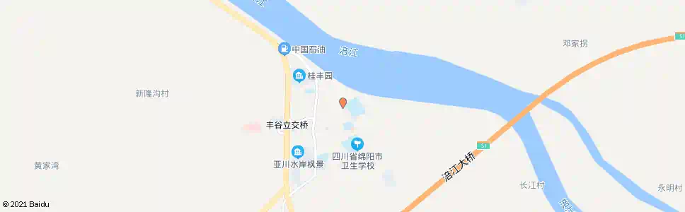 绵阳丰谷镇南街_公交站地图_绵阳公交_妙搜公交查询2025