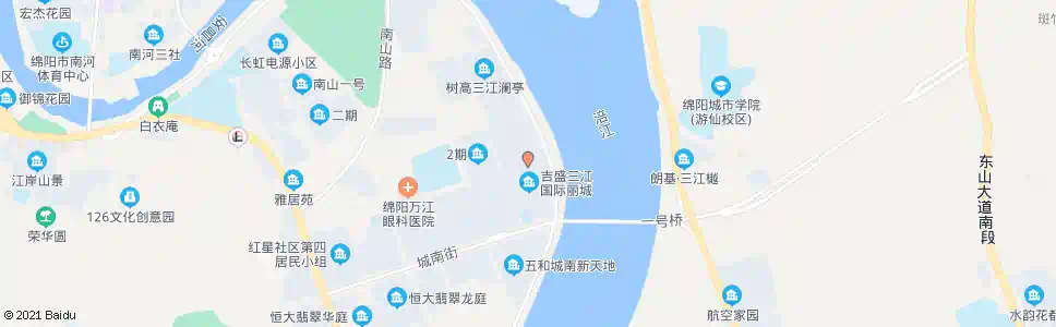 绵阳三江国际丽城_公交站地图_绵阳公交_妙搜公交查询2025