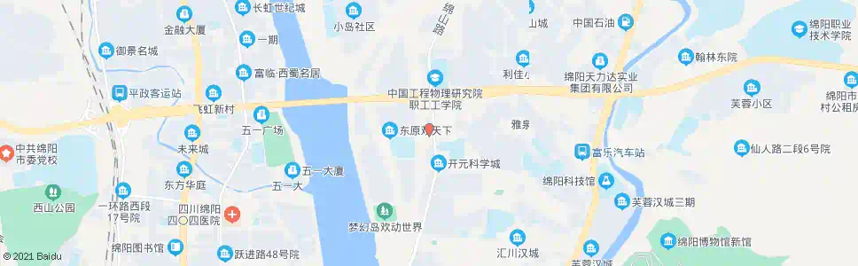 绵阳科学城花园_公交站地图_绵阳公交_妙搜公交查询2025