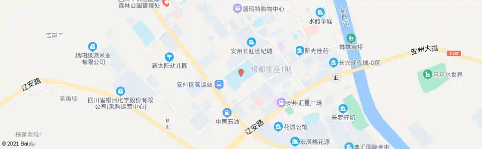 绵阳安县中学_公交站地图_绵阳公交_妙搜公交查询2025