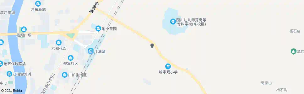 绵阳喻家观九大队_公交站地图_绵阳公交_妙搜公交查询2025