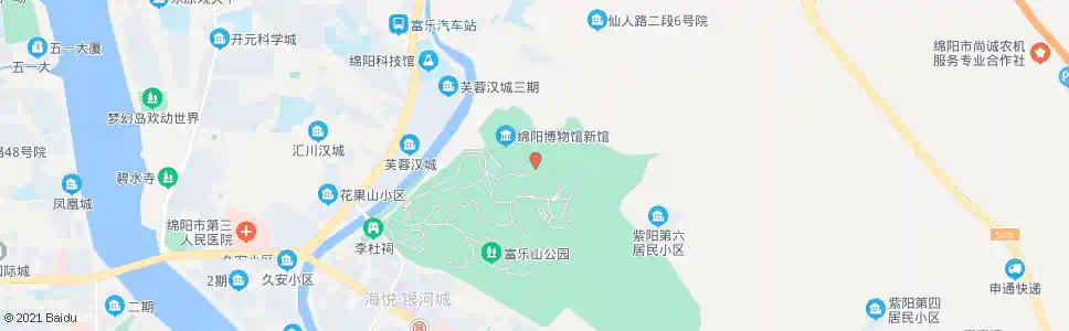 绵阳富乐山国际大酒店_公交站地图_绵阳公交_妙搜公交查询2025