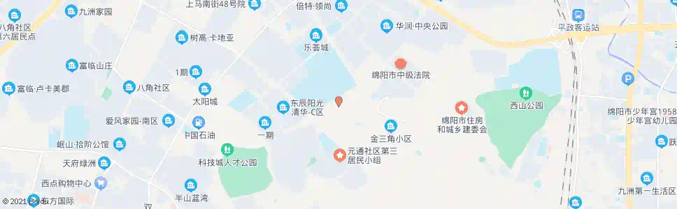 绵阳新庙一路_公交站地图_绵阳公交_妙搜公交查询2025