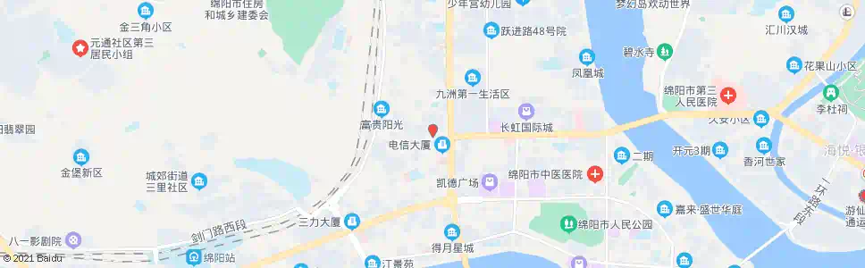 绵阳川西北灯具市场_公交站地图_绵阳公交_妙搜公交查询2025