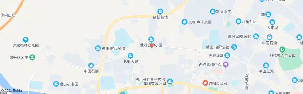 绵阳普明北街_公交站地图_绵阳公交_妙搜公交查询2025