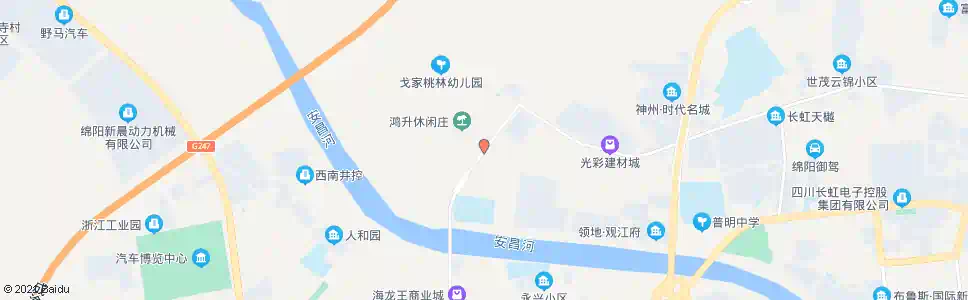 绵阳中电九所_公交站地图_绵阳公交_妙搜公交查询2025