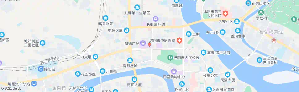 绵阳新世界百货凯德广场_公交站地图_绵阳公交_妙搜公交查询2025