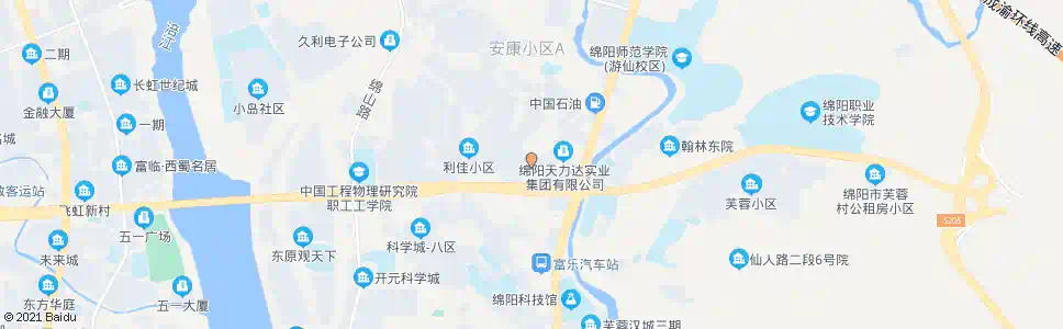 绵阳六里村_公交站地图_绵阳公交_妙搜公交查询2025