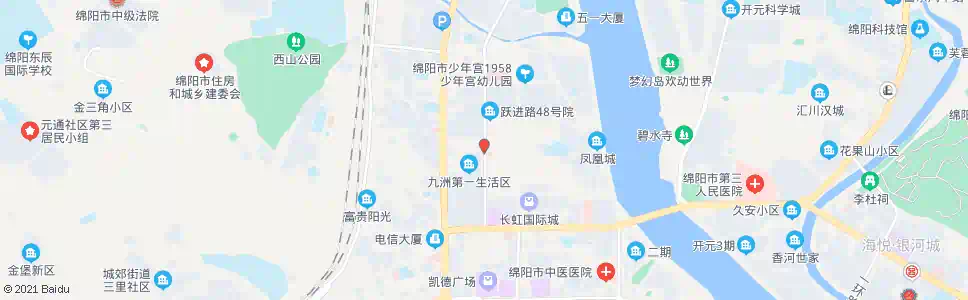 绵阳跃进路中段_公交站地图_绵阳公交_妙搜公交查询2025